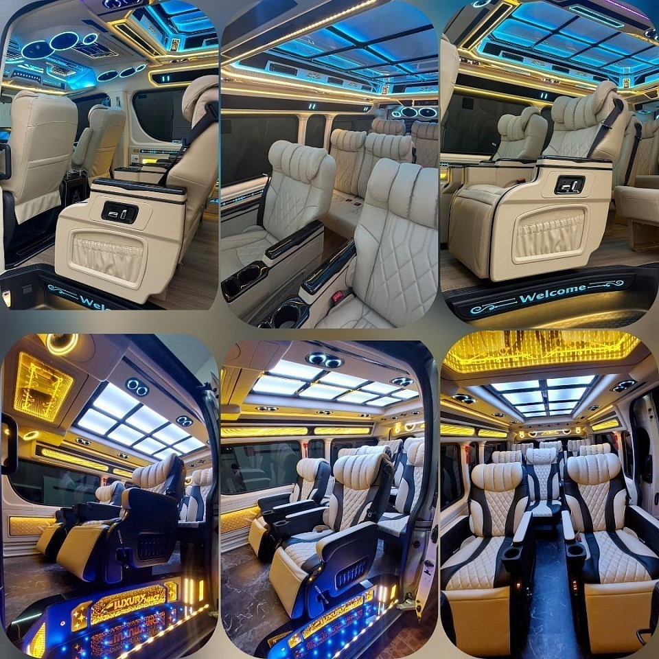 Van Hyundai H1 VIP 5 seats 7 seats   Van Toyota Alphard, VIP seats, 5 seats   Fortuner Suv size 7 seats